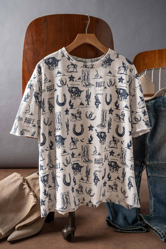 Western Graphic Print Graphic Tee