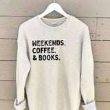 WEEKENDS COFFEE AND BOOKS    Mineral Graphic Sweatshirt