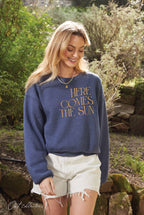 "HERE COMES THE SUN" Graphic Sweatshirt