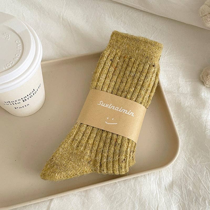 4 Pair Warm Wool Blend Socks