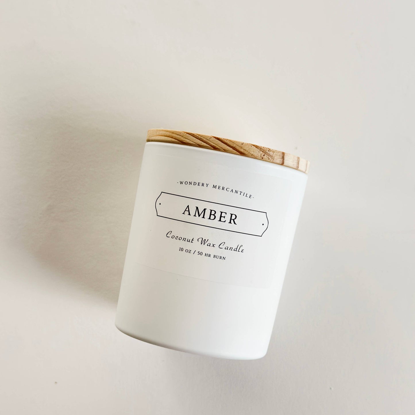Amber Coconut Wax Candle | Amber, Ozone, Bergamot