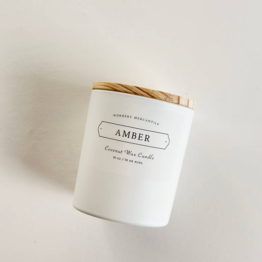 Amber Coconut Wax Candle | Amber, Ozone, Bergamot