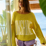 IT2333-SUNSHINE 'SUNSHINE' Oversized Boatneck Soft Sweater