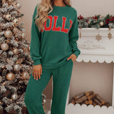 JOLLY Texture Christmas 2025 Top and Pockets Pants Set