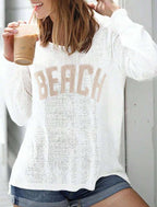 "BEACH" Sweater