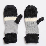Ultra Soft Mohair Striped Mittens – Cozy Winter Essential❄️