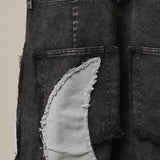 Moon and Star Patchwork Overalls