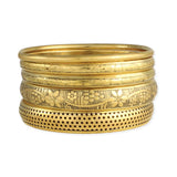 Victorian Vintage Gold Bangle Set