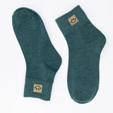Happy Feet Embroidered Socks 🙃 - Fun Vibes