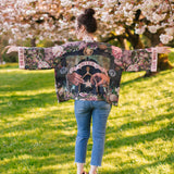 Make A Wish Pixie Duster Cropped Kimono w Wishbone Dandelion