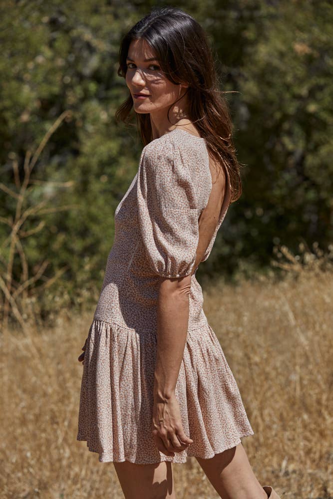 Western-Inspired Crepe Ruffle Dress