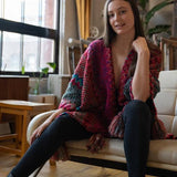 Fringed Knit Kimono