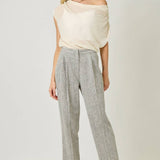 61197 Velvet Cowl Neck Top