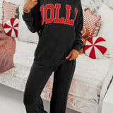 JOLLY Texture Christmas 2025 Top and Pockets Pants Set
