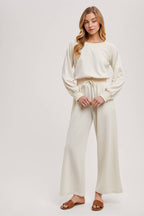 Off-The-Shoulder Knit Jumpsuit