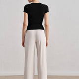 Sculpting Crew Neck Active Top