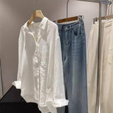 Cotton linen blend button down shirt