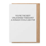 Unlicensed Therapist - Greeting Card