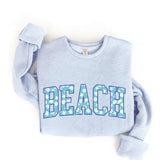 BEACH WITH PATTERN Graphic Sweatshirt