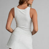 SOMI Core Basic Lounge Rib Jersey Muscle Tee Tank Top