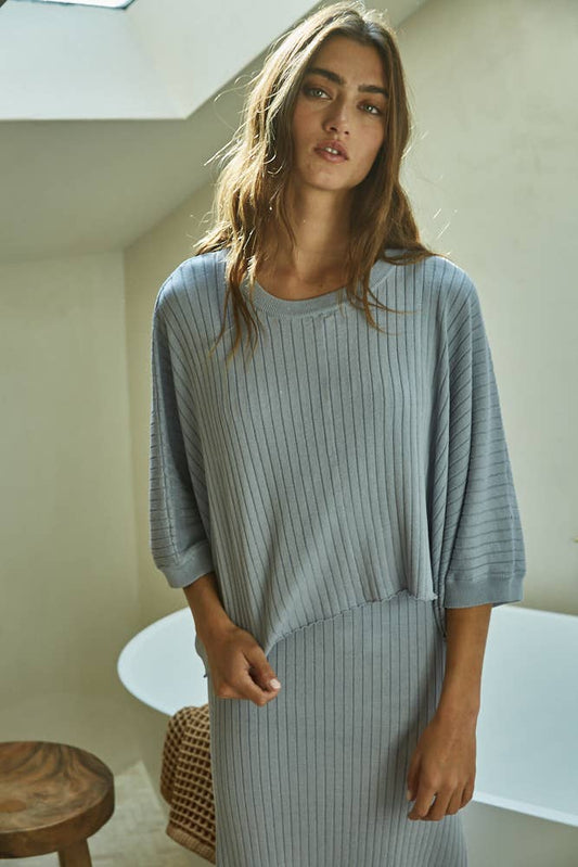Knit Short Sleeve Top