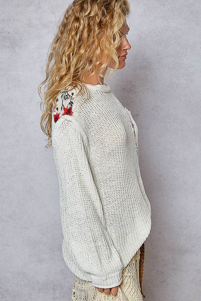 Thin Cable Knit Sweater