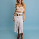 Bohemian Wide Natural Jute Waist Belt