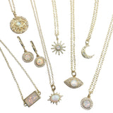 Opalite evil eye protection necklace Taylor 