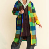 Multi Color Checker Coat