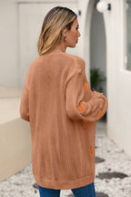 Pumpkin Patterned Knit Cardigan