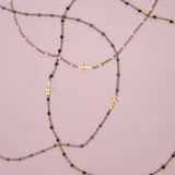 18K STAINLESS STEEL TARNISH FREE CROSS NECKLACE | 40NK9539