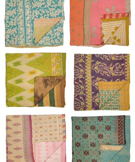 Authentic Vintage Kantha Quilt