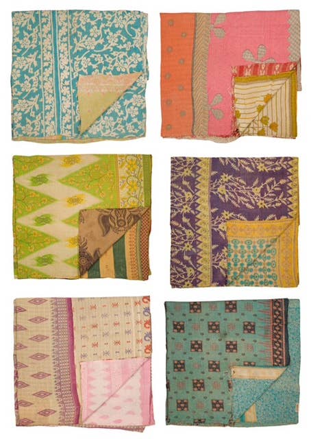 Authentic Vintage Kantha Quilt