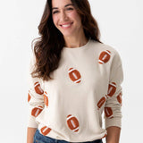 FOOTBALL SWEATSHIRT, PUTTY