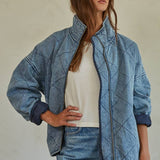 BD268 | Woven Denim Cotton Medium Washed Jacket