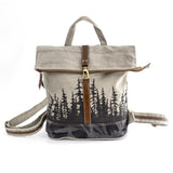 Black Spruce Forest Recycled Canvas Backpack