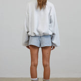 CT3552 Blouson Cropped Pullover Sweatshirt