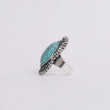 Marquise Western Adjustable Turquoise Ring