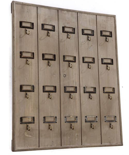 Rustic Recycled Pine Hotel Keyrack
