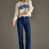 Cream "Ski" Goggle Sweater