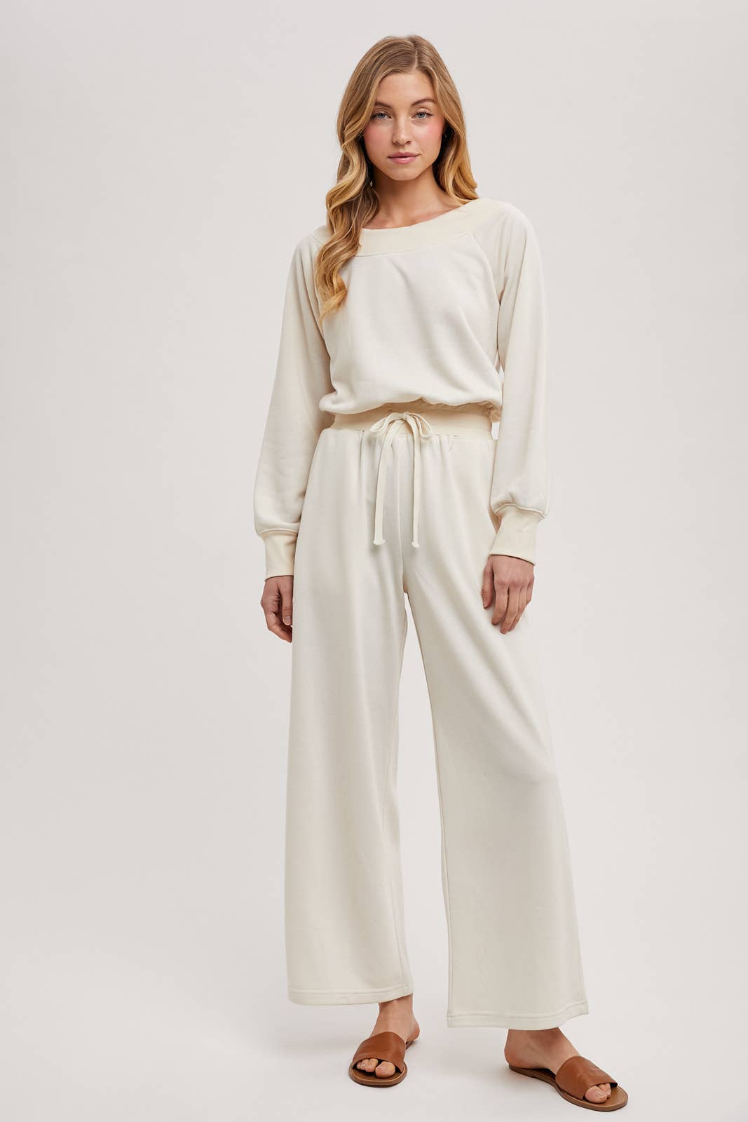 Off-The-Shoulder Knit Jumpsuit
