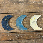 "I'll Tell The Stars About You" Small Moon Decoupage Plate