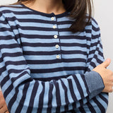 The Virginia Sweater | Henley Color Pop Cardigan