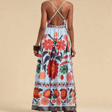 Bohemian Colorful Print Slip Dress