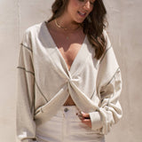Twist Front Sweater