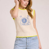Music City Contrast Knit Vest