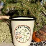 Enamel Cup Reusable Candle - "Road Trippin'"