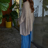 Quarter Sleeve Open Front Cardigan