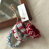 Winter Patterned Thick Seamless Hair Ties (Set of 4)