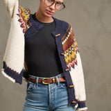 Nordic Pattern Toggle Knit Cardigan - RSW1093